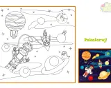 Kosmos do druku: astronauta, rakieta i planety czekają na Twoje kolory!