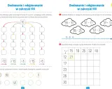 Karta pracy matematyka: zadania z dodawaniem i odejmowaniem w zakresie 100. Uzupełnianie pól, rozwiązywanie działań i tabelki.