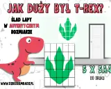 Ślady dinozaura do druku w autentycznym rozmiarze. Zobacz, jak wielki był T-Rex, drukując jego łapę na kartkach A4.